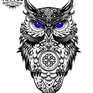 tatouage-ephemere-hibou-celtique-design-temporaire-longue-duree