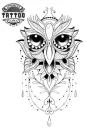 tatouage-ephemere-hiboux-dentelle-elegante tatouage-ephemere-hiboux-dentelle-elegante
