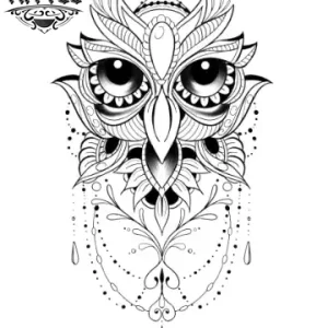 tatouage-ephemere-hiboux-dentelle-elegante tatouage-ephemere-hiboux-dentelle-elegante