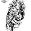 tatouage-ephemere-hiboux-fleur-elegant-tendance tatouage-ephemere-hiboux-fleur-elegant-tendance