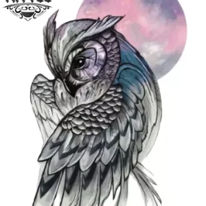 tatouage-ephemere-hibou-lune-mystique-tatouage-lune tatouage-ephemere-hibou-lune-mystique-tatouage-lune