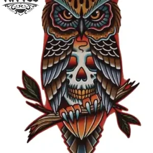 tatouage-ephemere-hiboux-old-school-vintage tatouage-ephemere-hiboux-old-school-vintage