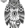 tatouage-ephemere-hiboux-attrape-reve-design-original tatouage-ephemere-hiboux-attrape-reve-design-original