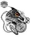 tatouage-ephemere-hiboux-motif-montre-trendy tatouage-ephemere-hiboux-motif-montre-trendy
