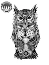 tatouage-éphémère-hiboux-sablier-mystique tatouage-éphémère-hiboux-sablier-mystique