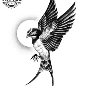 tatouage-ephemere-hirondelle-en-vol-oiseau-elegant tatouage-ephemere-hirondelle-en-vol-oiseau-elegant