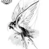 tatouage-ephemere-hirondelle-graphique-unique-tendance tatouage-ephemere-hirondelle-graphique-unique-tendance