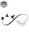 tatouage-éphémère-hirondelle-symbole-infini-élégant tatouage-éphémère-hirondelle-symbole-infini-élégant