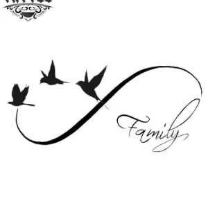 tatouage-éphémère-hirondelle-symbole-infini-élégant tatouage-éphémère-hirondelle-symbole-infini-élégant