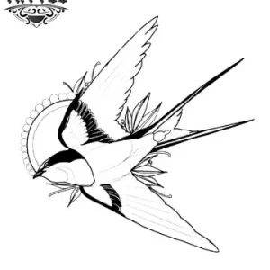 tatouage ephemere hirondelle traditionnel durable tatouage ephemere hirondelle traditionnel durable
