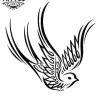 Tatouage Éphémère Hirondelle Tribal Design Unique Image Alt Tatouage Éphémère Hirondelle Tribal Design Unique Image Alt