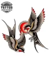 tatouage-ephemere-hirondelle-vintage-style-retro tatouage-ephemere-hirondelle-vintage-style-retro