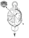 tatouage-ephemere-homme-ancre-boussole-nautique-durable tatouage-ephemere-homme-ancre-boussole-nautique-durable