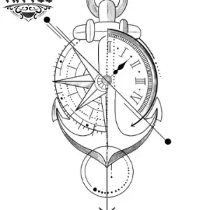 tatouage-ephemere-homme-ancre-boussole-nautique-durable tatouage-ephemere-homme-ancre-boussole-nautique-durable