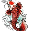 tatouage poisson éphémère homme japonais traditionnel réaliste tatouage poisson éphémère homme japonais traditionnel réaliste