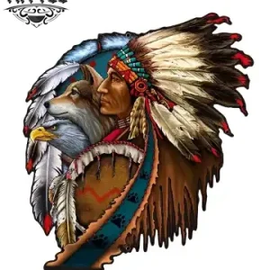 tatouage-ephemere-indien-aigle-loup-design-unique-authentique tatouage-ephemere-indien-aigle-loup-design-unique-authentique