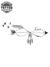tatouage infini ephemere attrape reve boho chic design tatouage infini ephemere attrape reve boho chic design