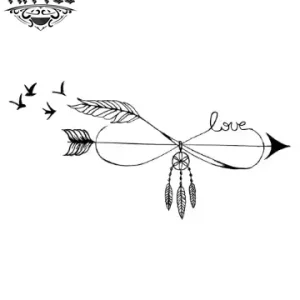 tatouage infini ephemere attrape reve boho chic design