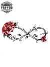 tatouage-ephemere-infini-rose-elegante tatouage-ephemere-infini-rose-elegante