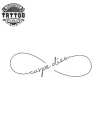 tatouage INFINI éphémère carpe diem style temporaire tatouage INFINI éphémère carpe diem style temporaire