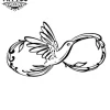 tatouage ephemere infini avec colombe elegant et symbolique tatouage ephemere infini avec colombe elegant et symbolique