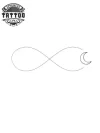 tatouage INFINI ephemere discret style minimaliste