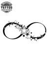 tatouage ephémère infini étoile design permanent tatouage ephémère infini étoile design permanent