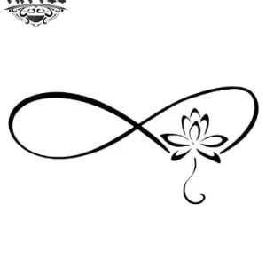 tatouage infini ephemere fleur de lotus symbolique tatouage infini ephemere fleur de lotus symbolique