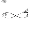 Tatouage éphémère infinie hirondelle style tendance durable infini Tatouage éphémère infinie hirondelle style tendance durable infini