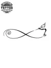 Tatouage éphémère infinie hirondelle style tendance durable infini Tatouage éphémère infinie hirondelle style tendance durable infini