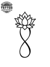 tatouage-ephemere-infinie-lotus-design-zen tatouage-ephemere-infinie-lotus-design-zen