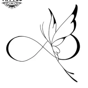 tatouage-ephemere-infini-papillon-design-durable-elegant tatouage-ephemere-infini-papillon-design-durable-elegant
