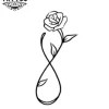 tatouage-ephemere-infini-rose-design-fleuriste