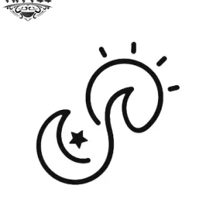 tatouage-ephemere-infini-soleil-design-lumineux tatouage-ephemere-infini-soleil-design-lumineux