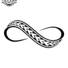 tatouage INFINI éphémère tahitien design polynésien durable