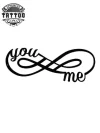 tatouage INFINI ephemere you and me romantique tatouage INFINI ephemere you and me romantique