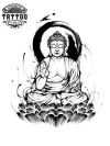 Tatouage Bouddhisme Éphémère Inspiration Spirituelle Image Produit Tatouage Bouddhisme Éphémère Inspiration Spirituelle Image Produit