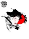 tatouage ephemere japonais geisha art traditionnel image alt tatouage ephemere japonais geisha art traditionnel image alt
