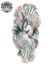 tatouage-ephemere-japonais-heron-design-traditionnel-japonais tatouage-ephemere-japonais-heron-design-traditionnel-japonais