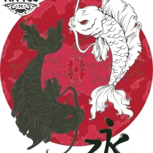tatouage éphémère japonais poisson koi traditionnel tatouage éphémère japonais poisson koi traditionnel