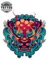 tatouage-ephemere-japonais-lion-majestueux-durable-elegant tatouage-ephemere-japonais-lion-majestueux-durable-elegant