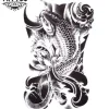 tatouage-japonais-ephemere-manchette-style-traditionnel tatouage-japonais-ephemere-manchette-style-traditionnel