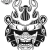 tatouage-ephemere-japonais-masque-traditionnel-style-japonais tatouage-ephemere-japonais-masque-traditionnel-style-japonais