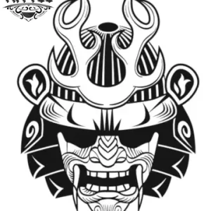 tatouage-ephemere-japonais-masque-traditionnel-style-japonais tatouage-ephemere-japonais-masque-traditionnel-style-japonais