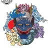 tatouage-japonais-ephemere-oni-traditionnel tatouage-japonais-ephemere-oni-traditionnel