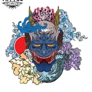 tatouage-japonais-ephemere-oni-traditionnel tatouage-japonais-ephemere-oni-traditionnel
