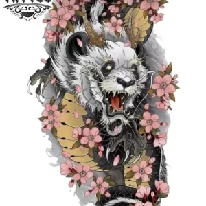 tatouage-ephemere-japonais-ours-design-unique-durable tatouage-ephemere-japonais-ours-design-unique-durable