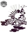 tatouage-ephemere-japonais-soleil-design-traditionnel