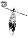 tatouage-plume-ephemere-jarretiere-elegante-chic tatouage-plume-ephemere-jarretiere-elegante-chic