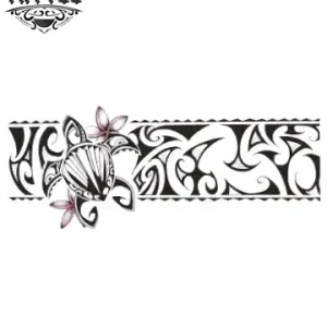 Tatouage Polynesien Ephemere Jarretiere Design Traditionnel Image Produit Tatouage Polynesien Ephemere Jarretiere Design Traditionnel Image Produit